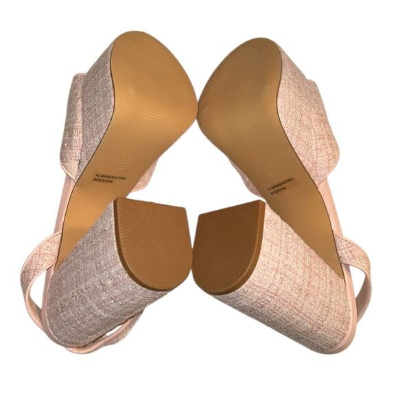 Lulu’s Pink Tweed Sandals(Size 10) - Picture 7 of 10